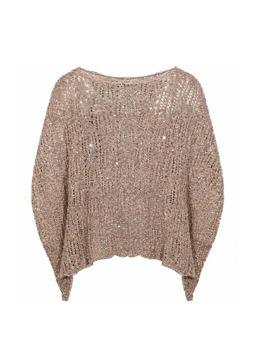 Mantella degradé cristalli in misto cotone D. Exterior | 622086MOCH
